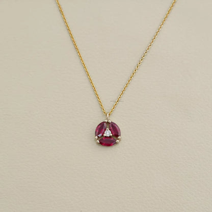 Ruby Marquise Gemstone Pendant