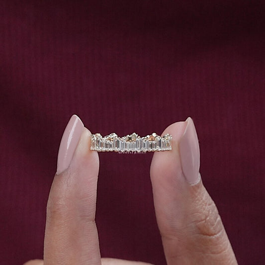 Baguette Cut Lab Grown Diamond Bridal Band