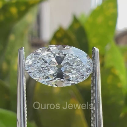 1.01 Carat Moval  Cut  Lab Grown Diamond