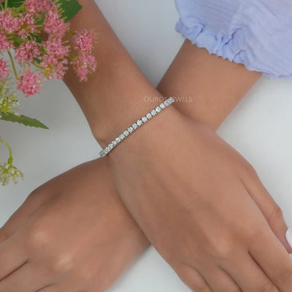 Round Diamond Tennis Bracelet