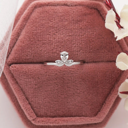 Three Stone Lab-Diamond engagement Ring
