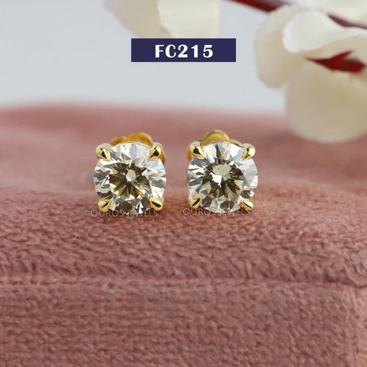 Round Cut Lab Grown Diamond Studs