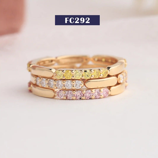 Fancy Color Round Diamond Eternity Band