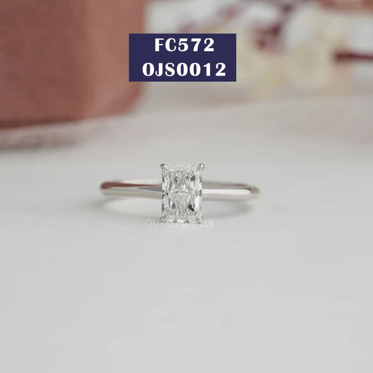 Radiant Lab Diamond Solitaire Ring