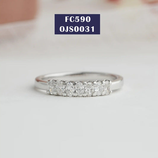 Oval Cut Diamond 7 Stone Band