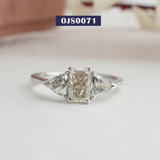 Radiant Cut Diamond 3 Stone Ring