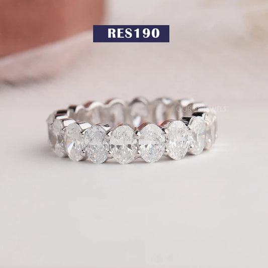 Oval Lab Diamond Eternity Band