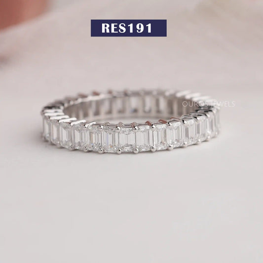 Emerald Cut Diamond Eternity Band