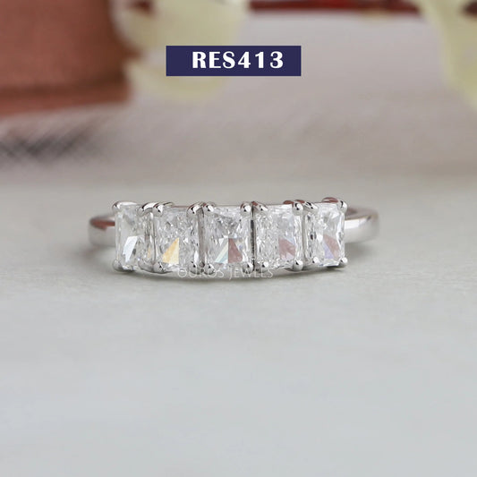 Radiant Diamond Five Stone Ring