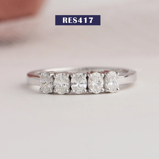 Oval Lab Diamond 5 stone Ring